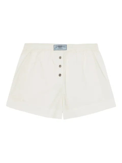 GANNI Shorts mit Logo-Patch