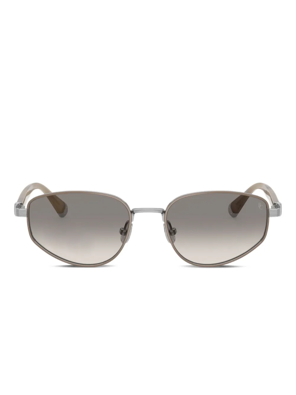 Brunello Cucinelli lentes de sol con armazón geométrica | plateado | Image 1