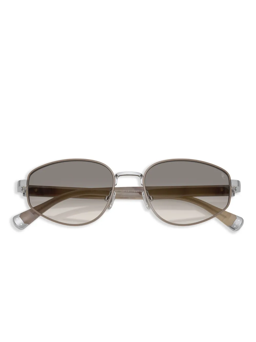 Brunello Cucinelli Zonnebril met geometrisch montuur Zilver