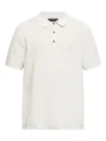 AllSaints Aspen textured polo shirt - Neutrals