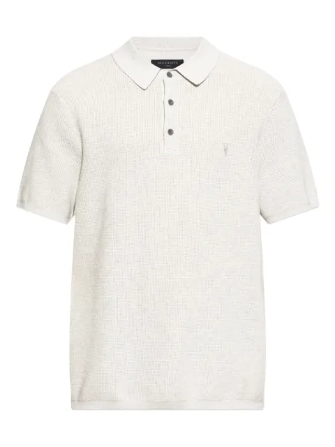 AllSaints playera tipo polo texturizada
