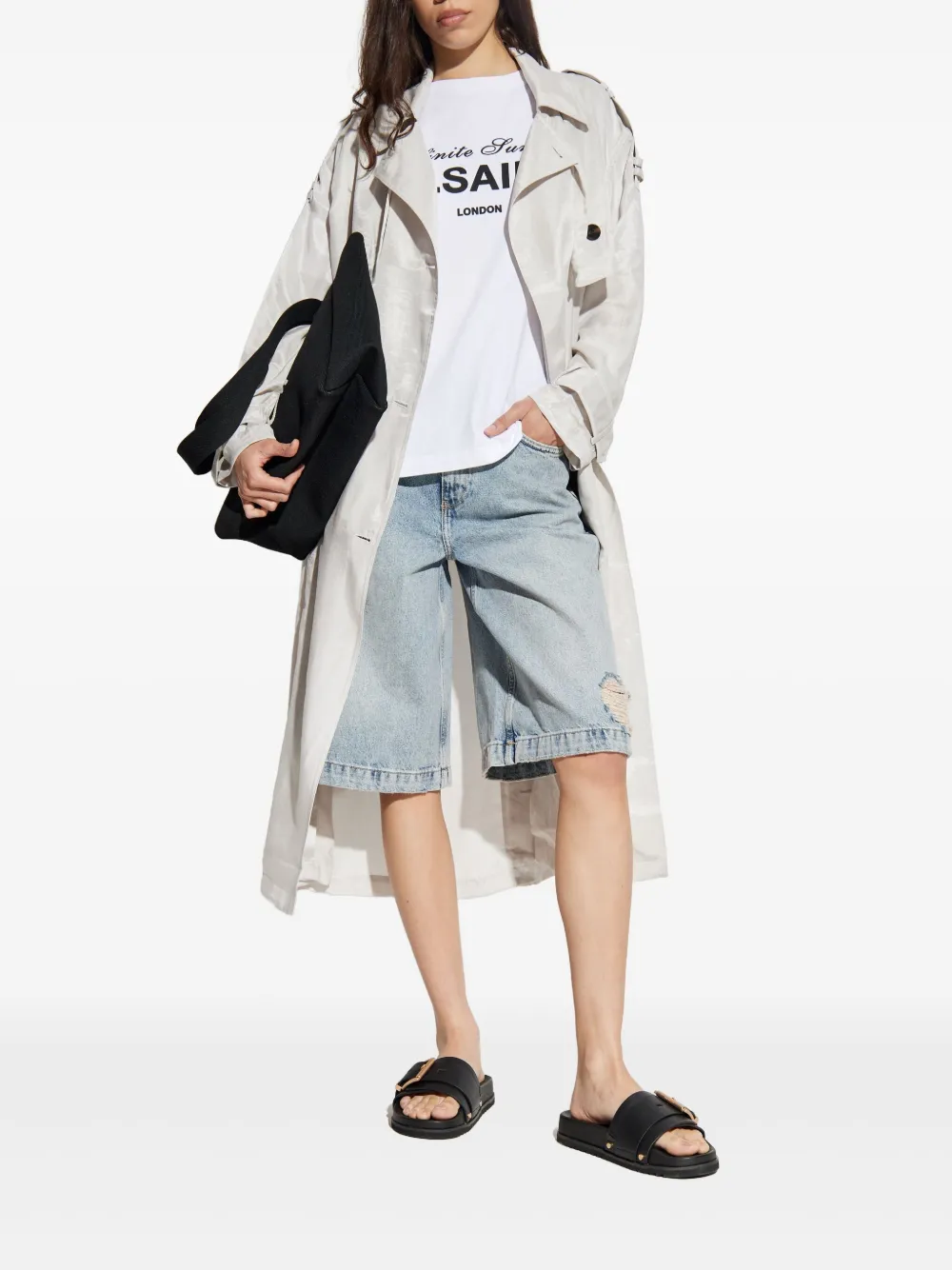 AllSaints Louie denim shorts | Knee-Length Shorts | Image 2