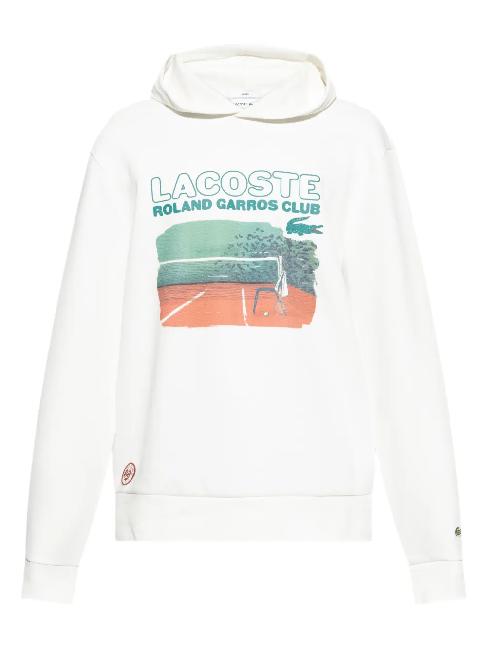Lacoste Rolland Garros Club hoodie Wit