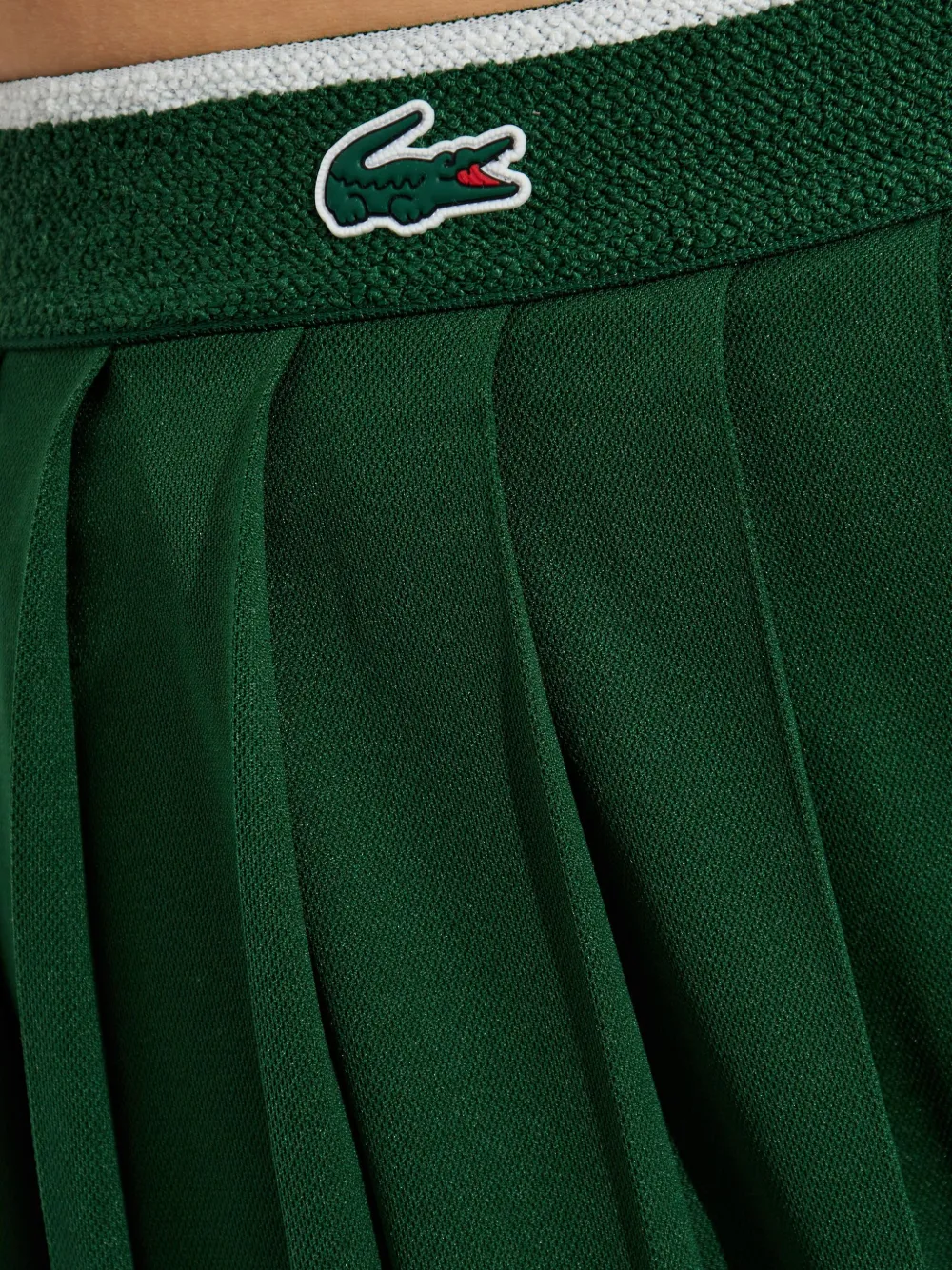 Lacoste Plooirok met logopatch Groen