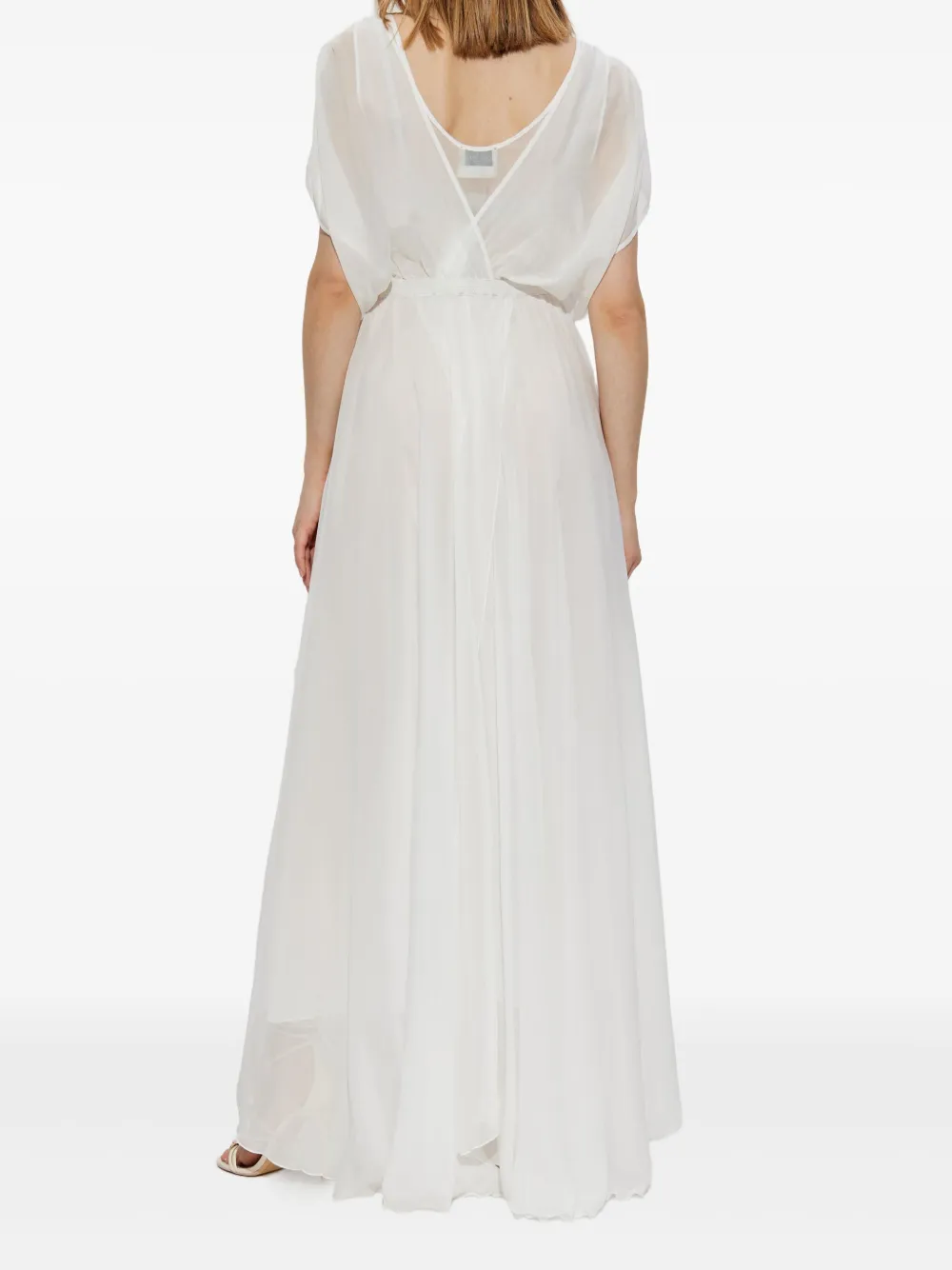 Forte Forte Sheer-overlay Maxi Dress In White