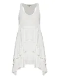 AllSaints Cavalry ruffle-detail tiered dress - White