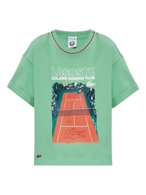 Lacoste playera con logo estampado