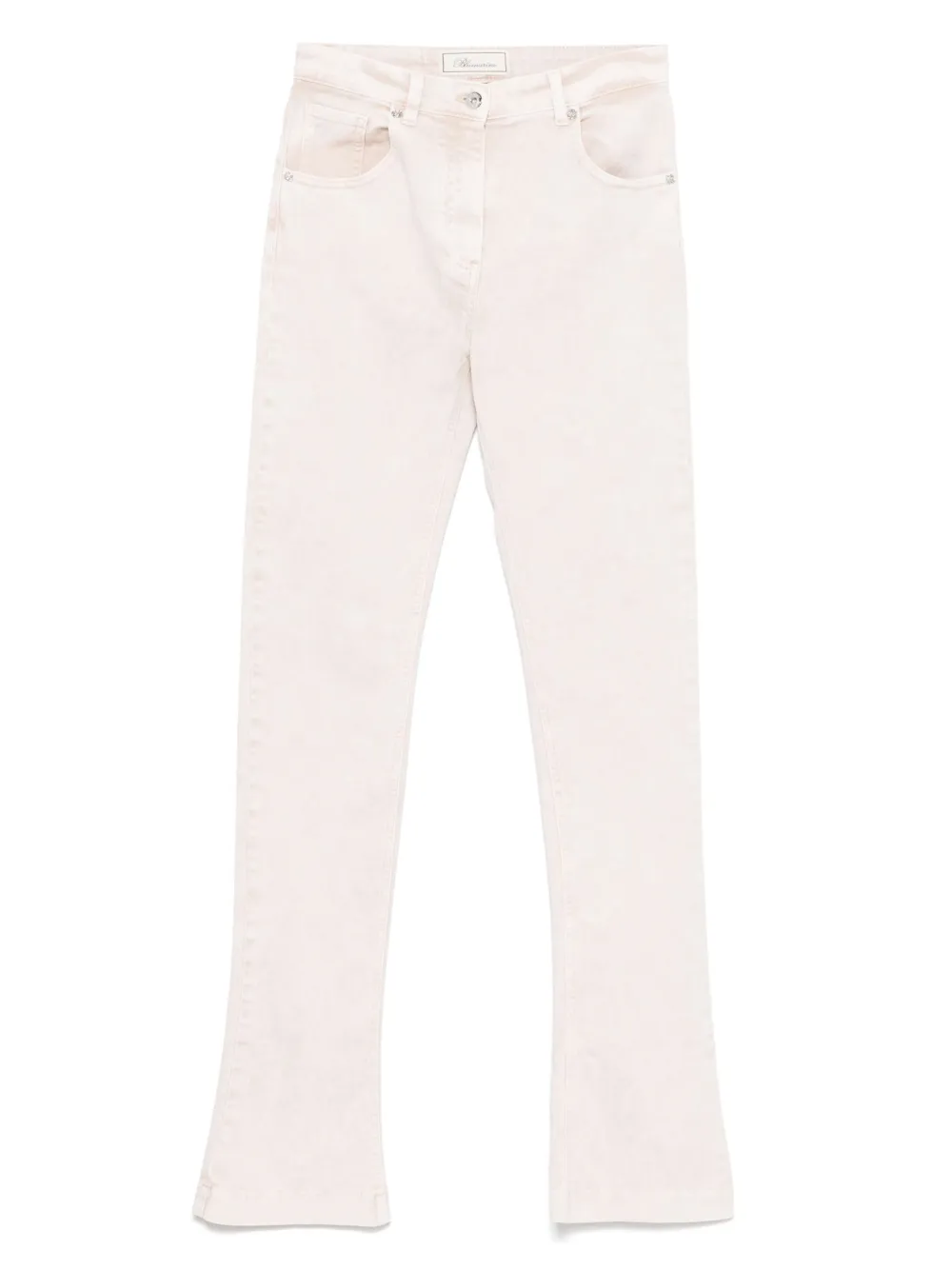 Blumarine logo-patch jeans | Neutrals | Image 1