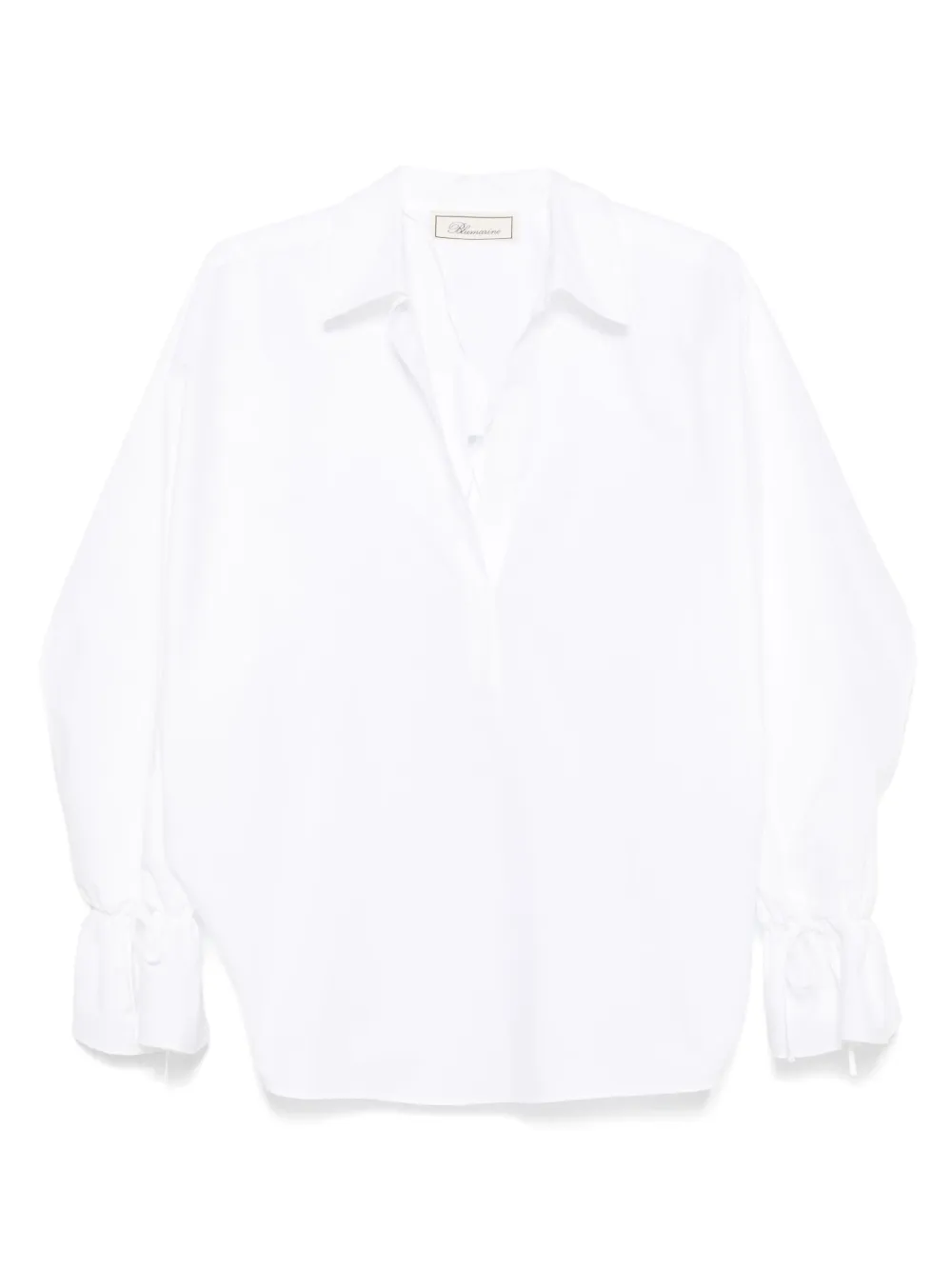 Blumarine camisa con cuello de playera tipo polo | blanco | Image 1