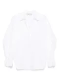 Blumarine polo-collar poplin shirt - White