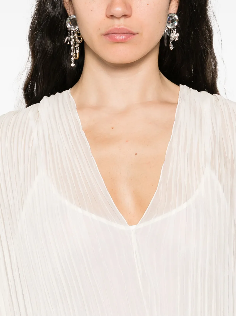 Blumarine Zijden top Beige