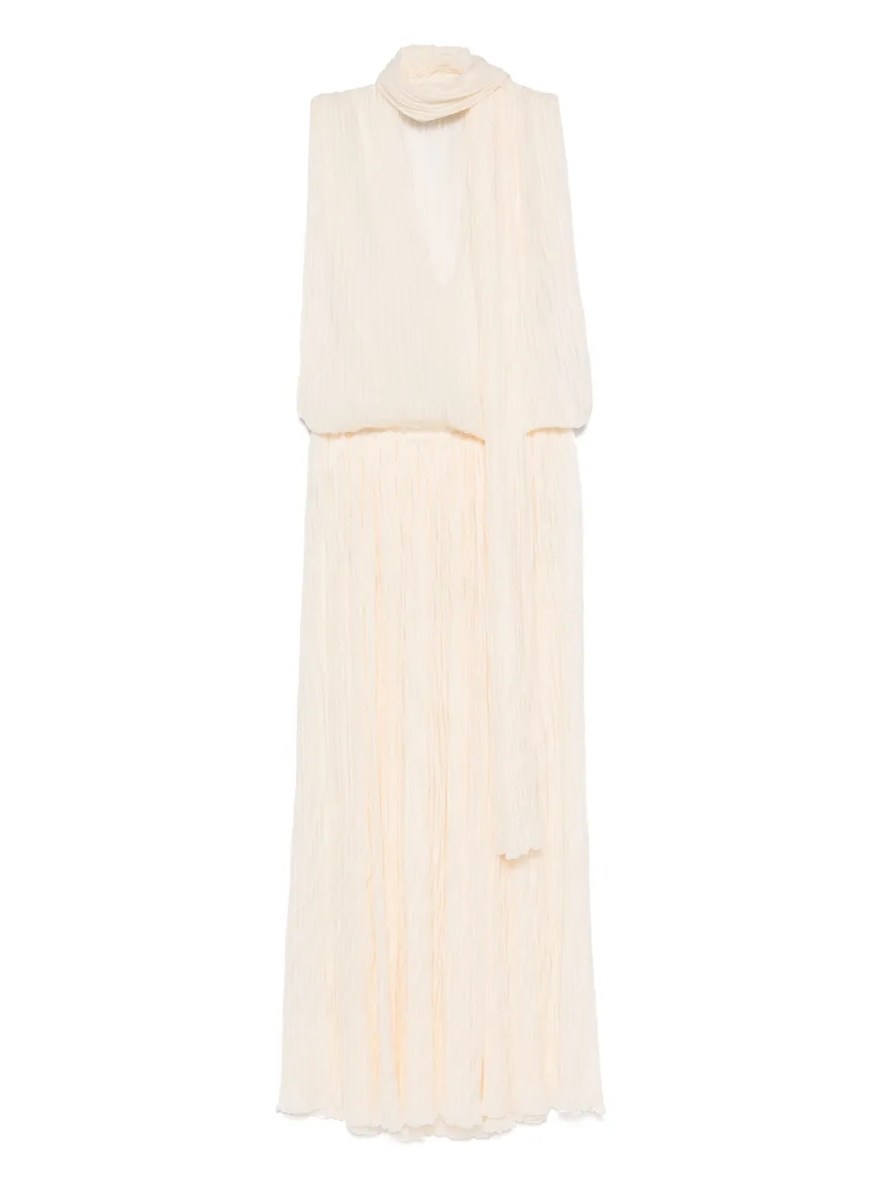 Blumarine Asymmetrische midi-jurk Beige