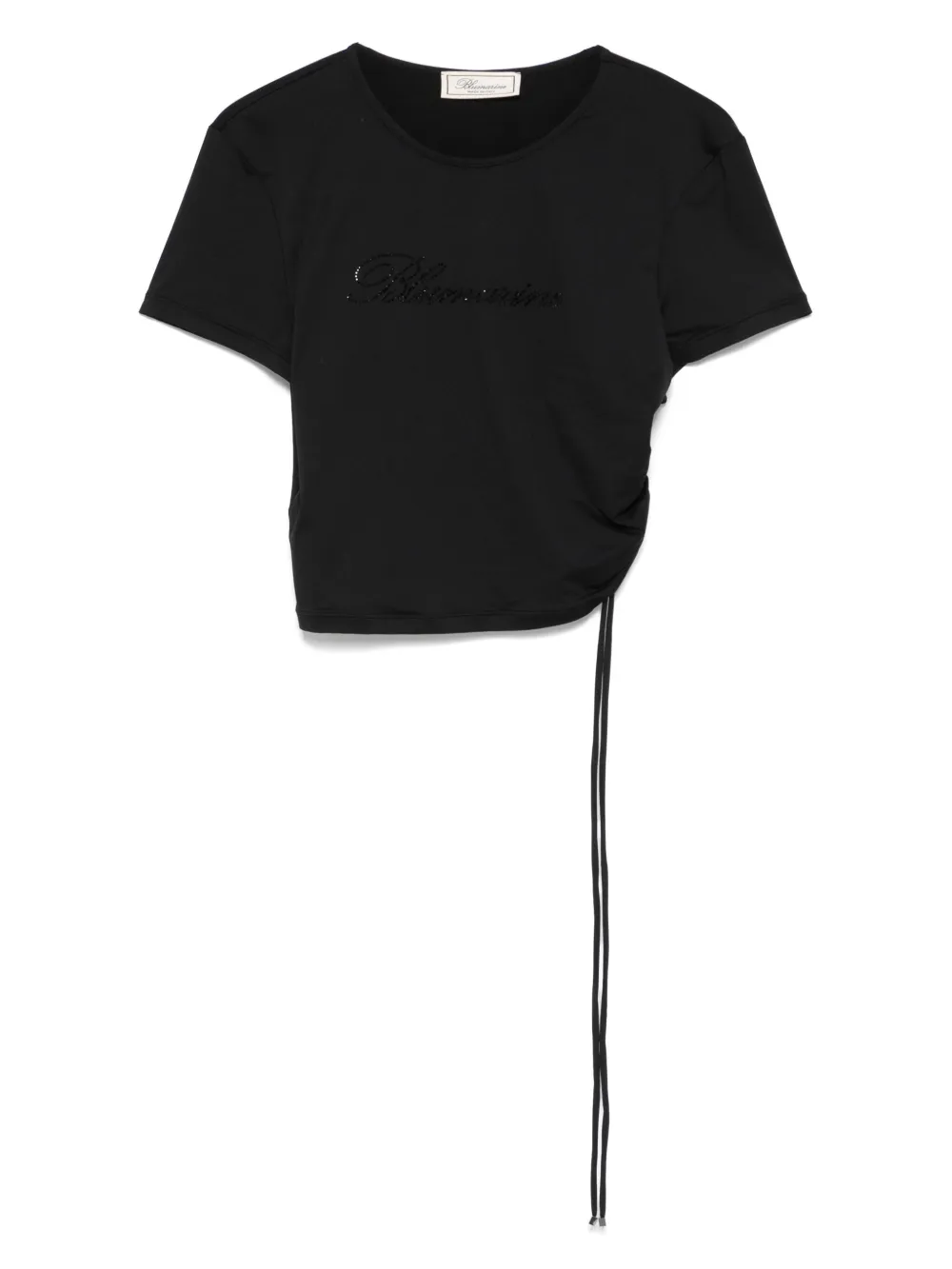 Blumarine playera con logo de strass | negro | Image 1