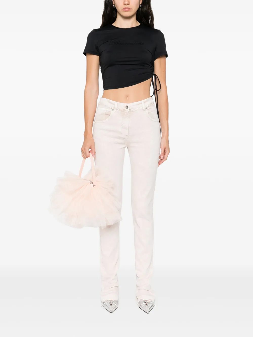 Blumarine playera con logo de strass | Playeras y jerséis | Image 2