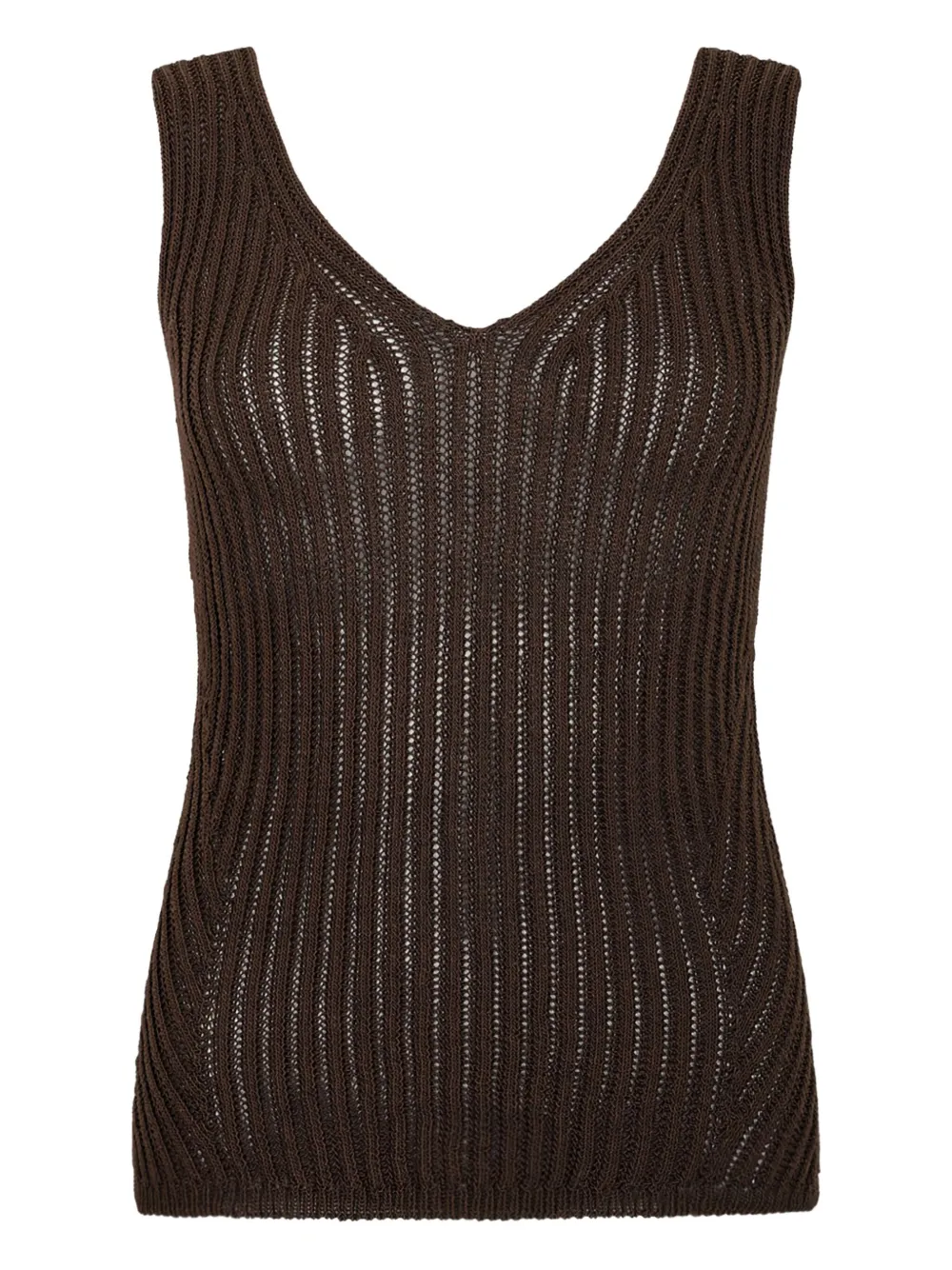 Max Mara Geripptes Top | Braun | Image 1