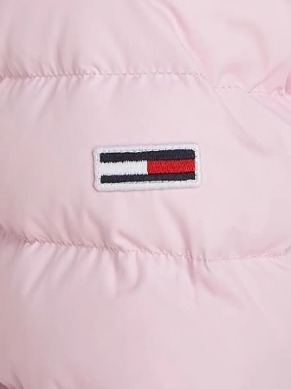 Tommy Hilfiger Donsjack met afwerking van imitatiebont Roze