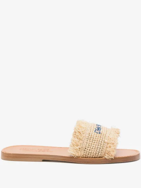 DSQUARED2 Sandali slides con ricamo