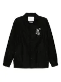 White Mountaineering logo-print coach jacket - Black