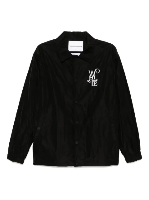 White Mountaineering logo-print coach jacket
