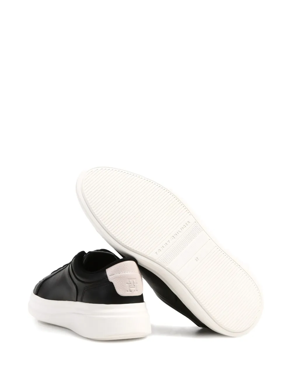 Tommy Hilfiger leather sneakers Black