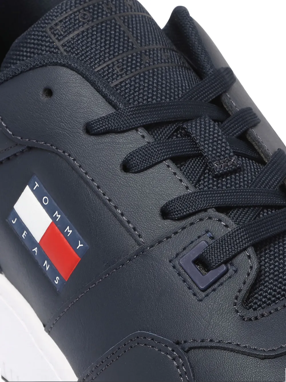 Tommy Jeans leather sneakers Blue