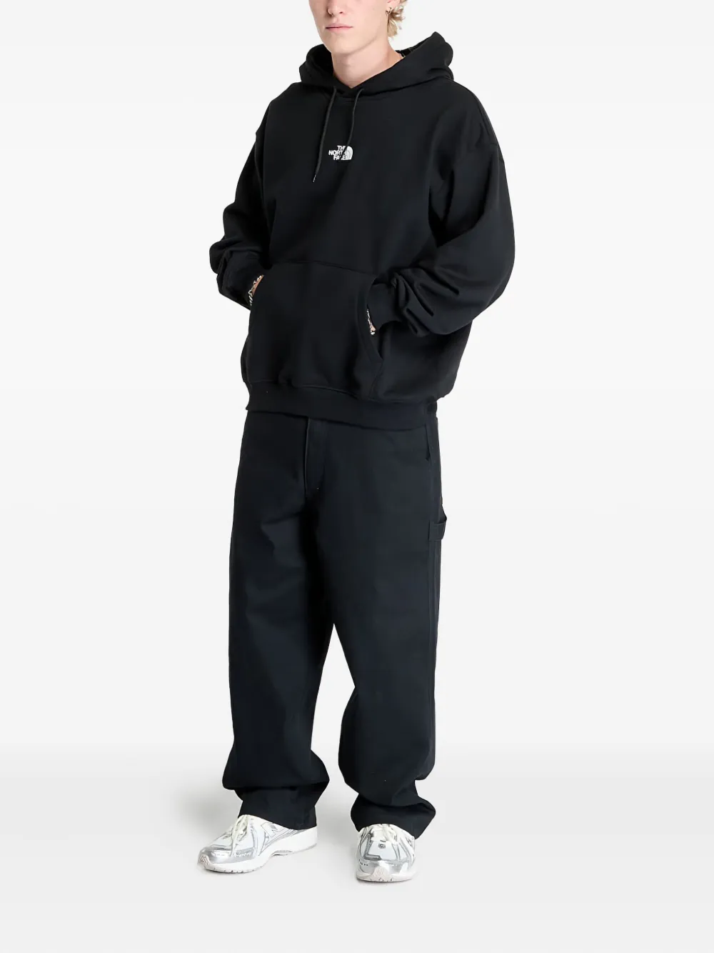 The North Face Hoodie met logoprint Zwart