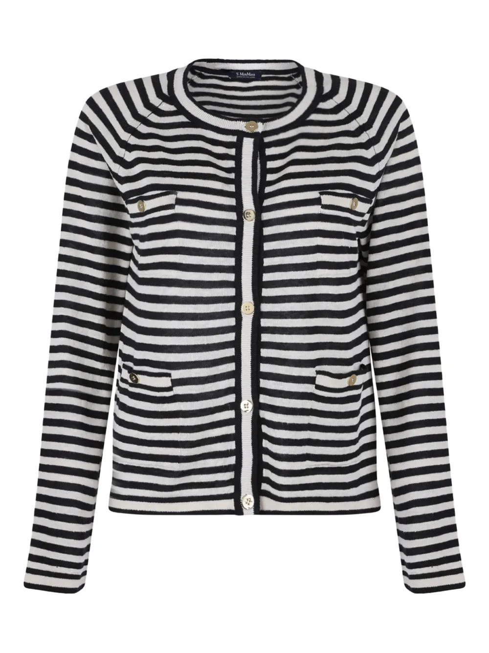 'S Max Mara striped cardigan | White | Image 1