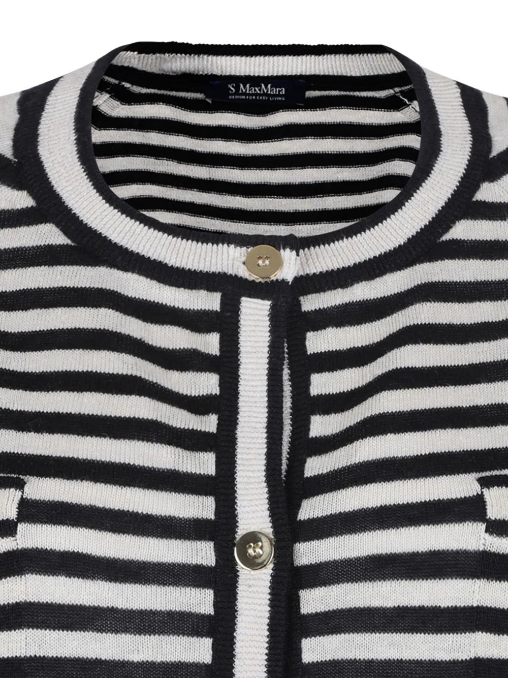 'S Max Mara Gestreept vest Wit