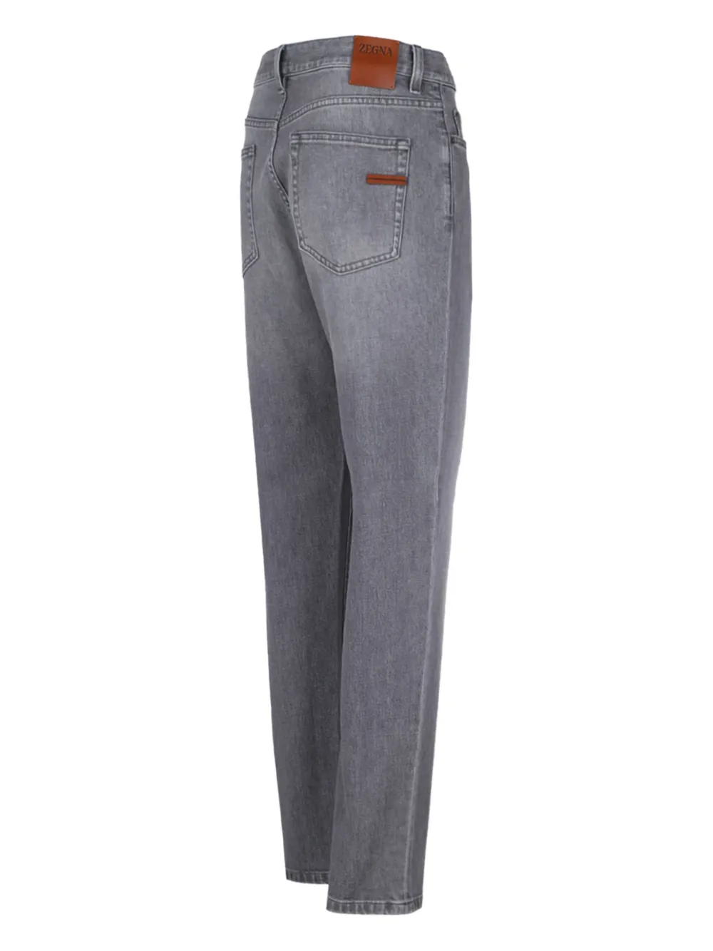 Zegna Jeans met logopatch Grijs