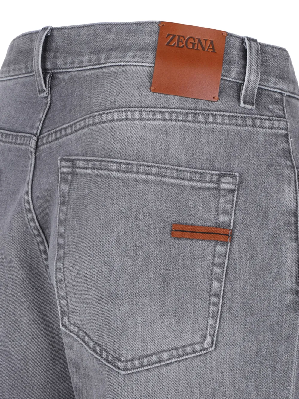 Zegna Jeans met logopatch Grijs