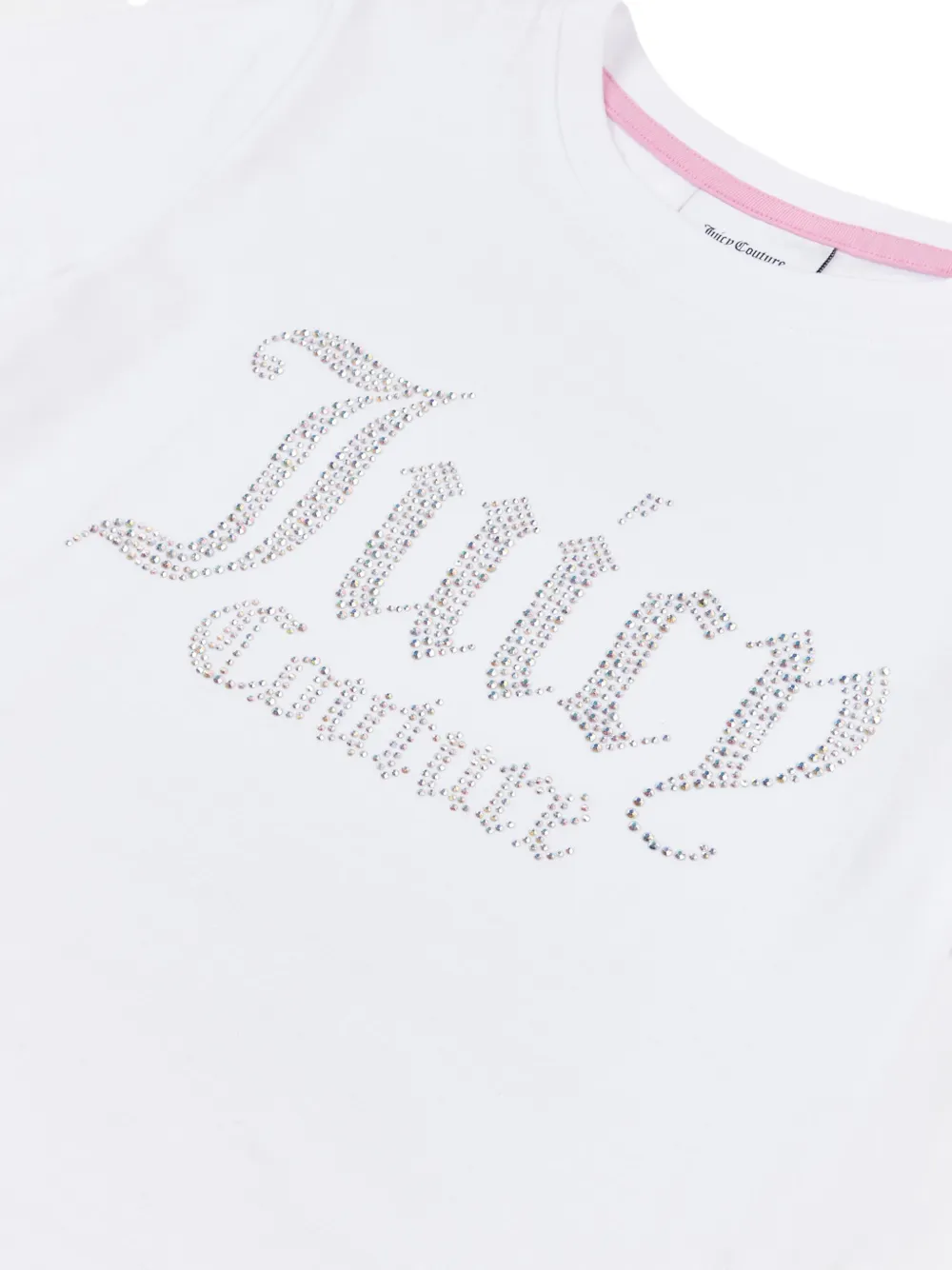 Juicy Couture Kids T-shirt met stras Wit