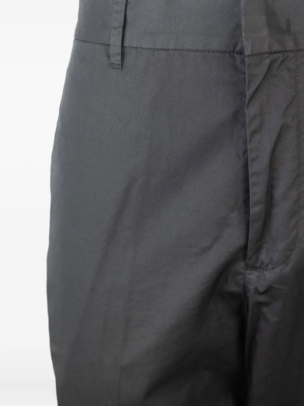 Emporio Armani Broek met elastische taille Zwart