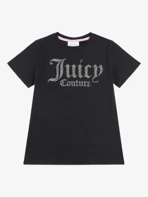 Juicy Couture Kids playera con detalles de strass