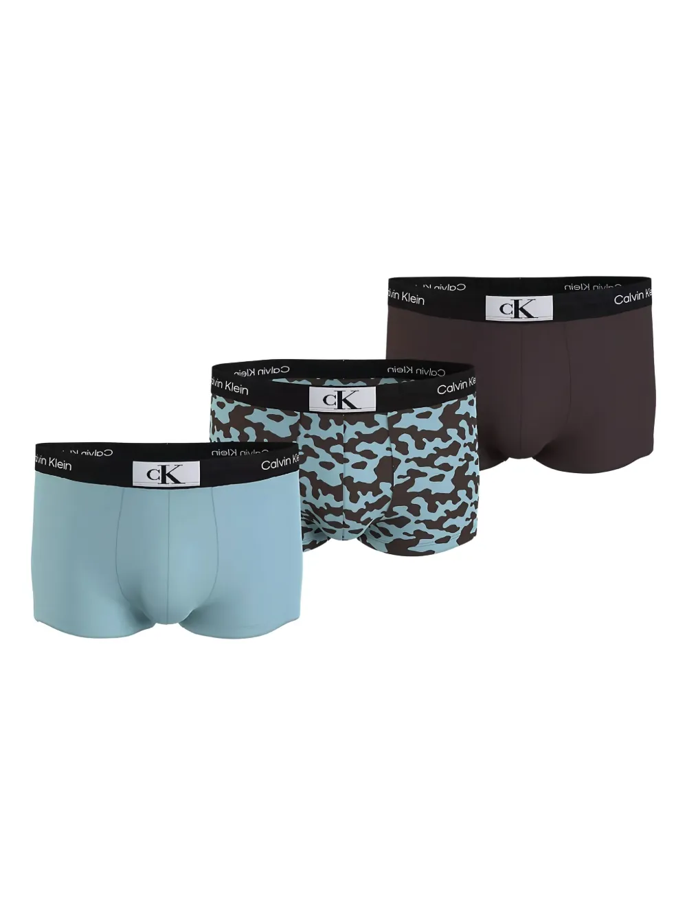 Calvin Klein Drie boxershorts met logo Blauw
