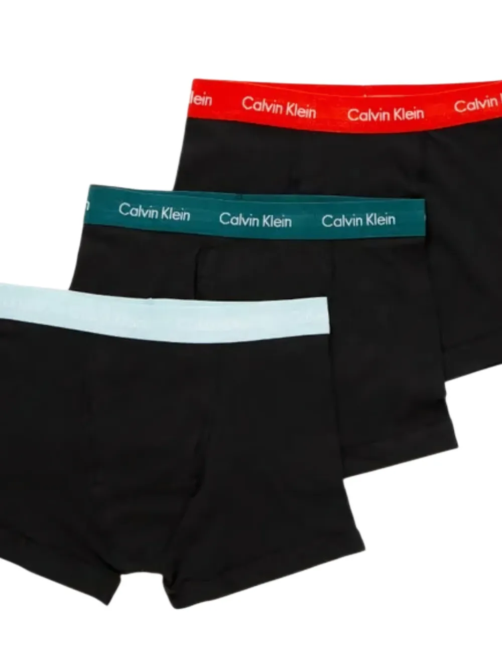 Calvin Klein Drie boxershorts met logoband Zwart