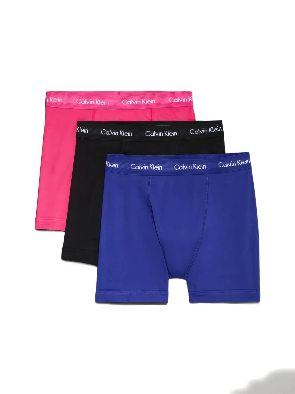 Calvin Klein Drie boxershorts met logo Blauw