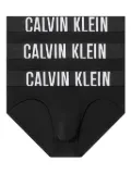 Calvin Klein logo-waistband briefs (pack of three) - Black