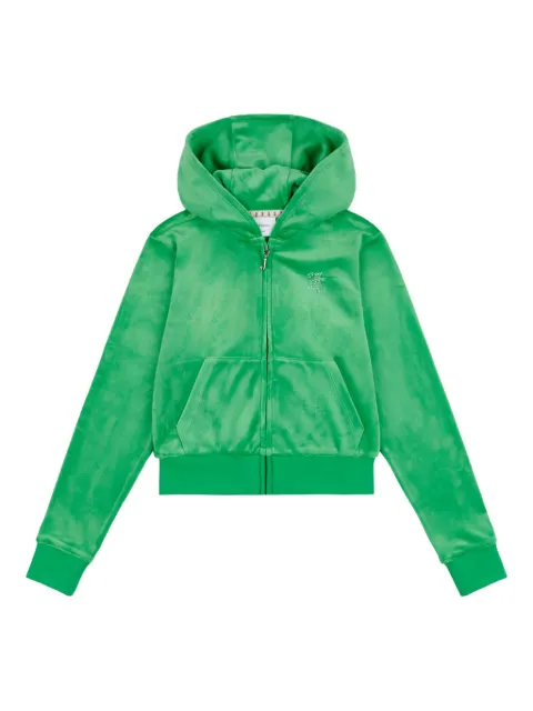 Juicy Couture Kids rhinestone-embellished zip-up hoodie