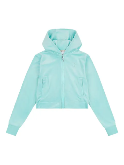 Juicy Couture Kids rhinestone-embellished zip-up hoodie