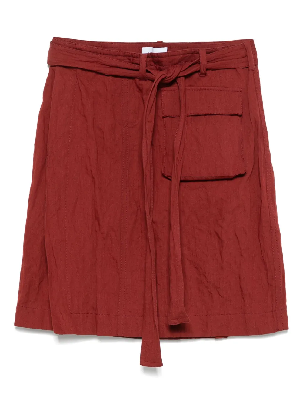 Ferragamo wrap mini skirt Rood