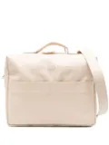 Little Bear logo-embroidered diaper bag - Neutrals