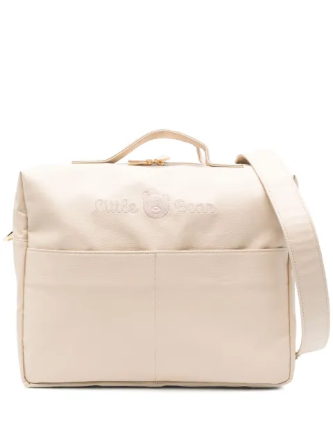 Little Bear logo-embroidered changing bag