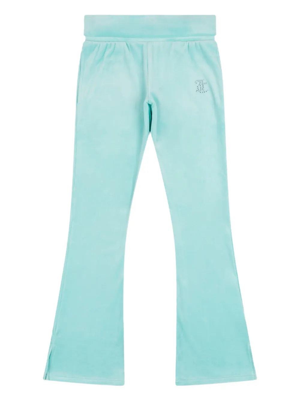 Juicy Couture Kids بنطال رياضي بخصر مطوي | أزرق | Image 1