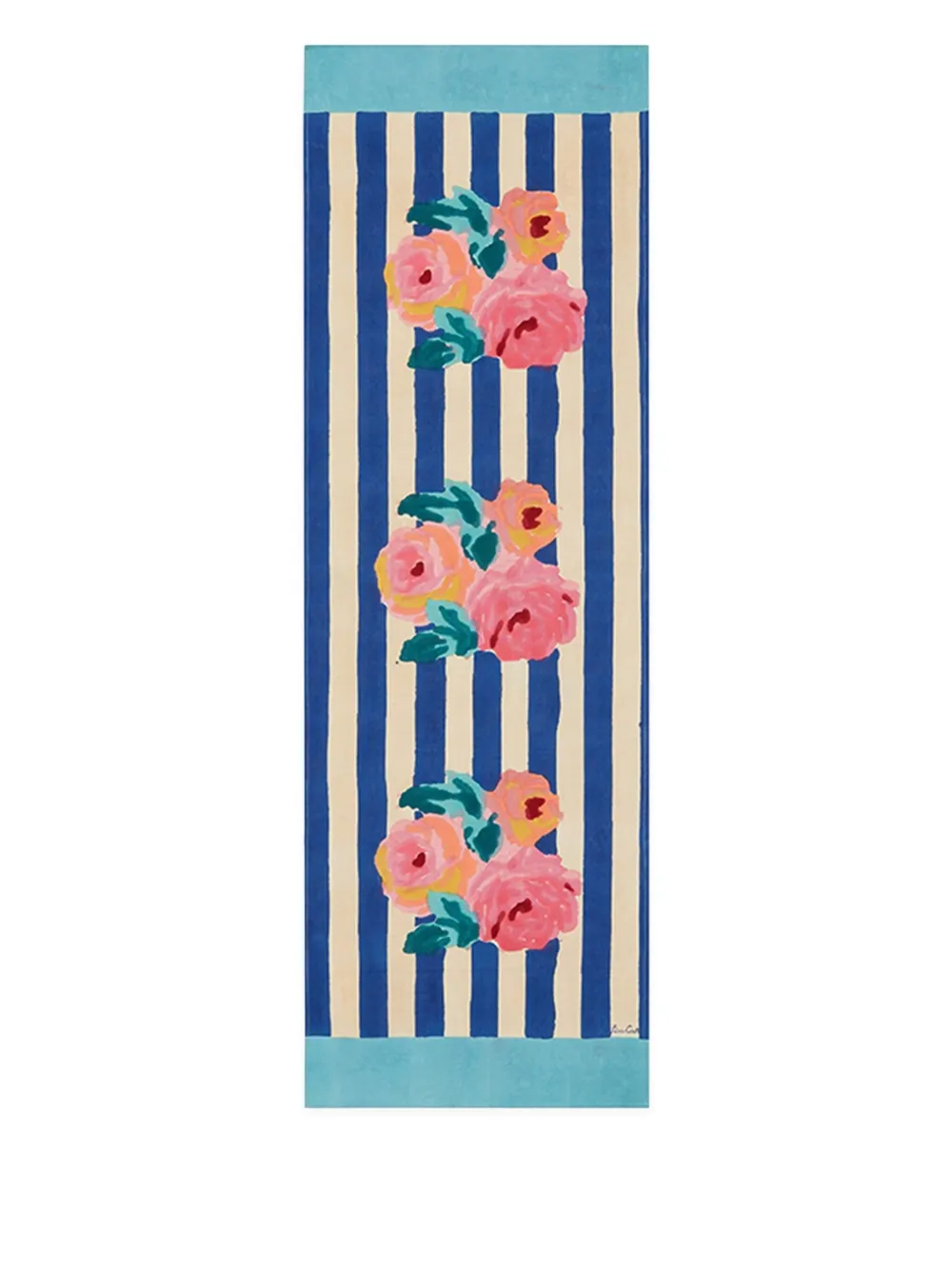 Lisa Corti Nizam striped table runner | Blue | Image 1