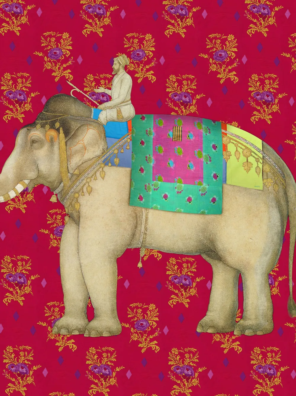 Lisa Corti Elephant Rany Masonite placemats (set of two) | Tableware | Image 2