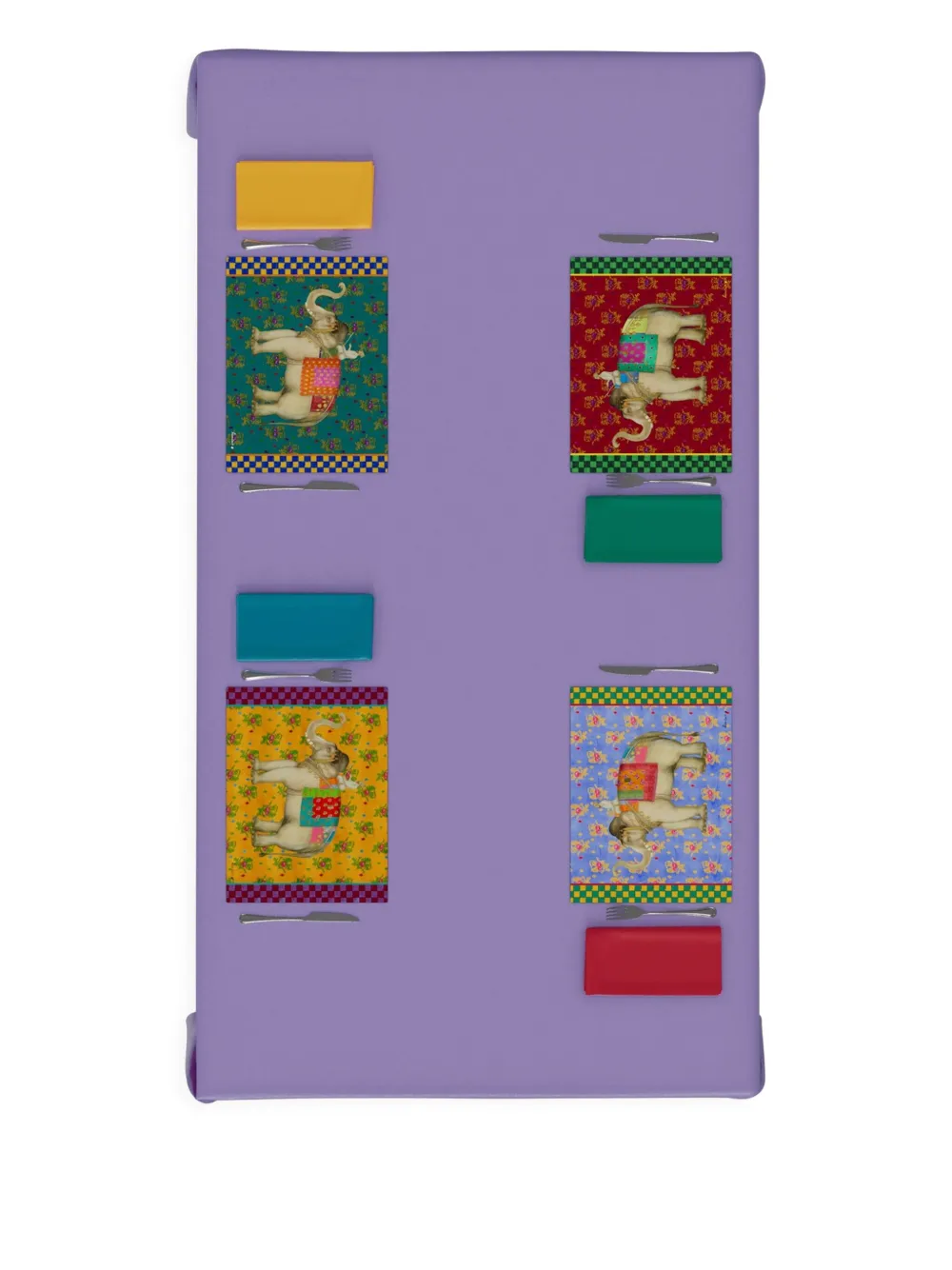 Lisa Corti Table Linens Red Uni In Red