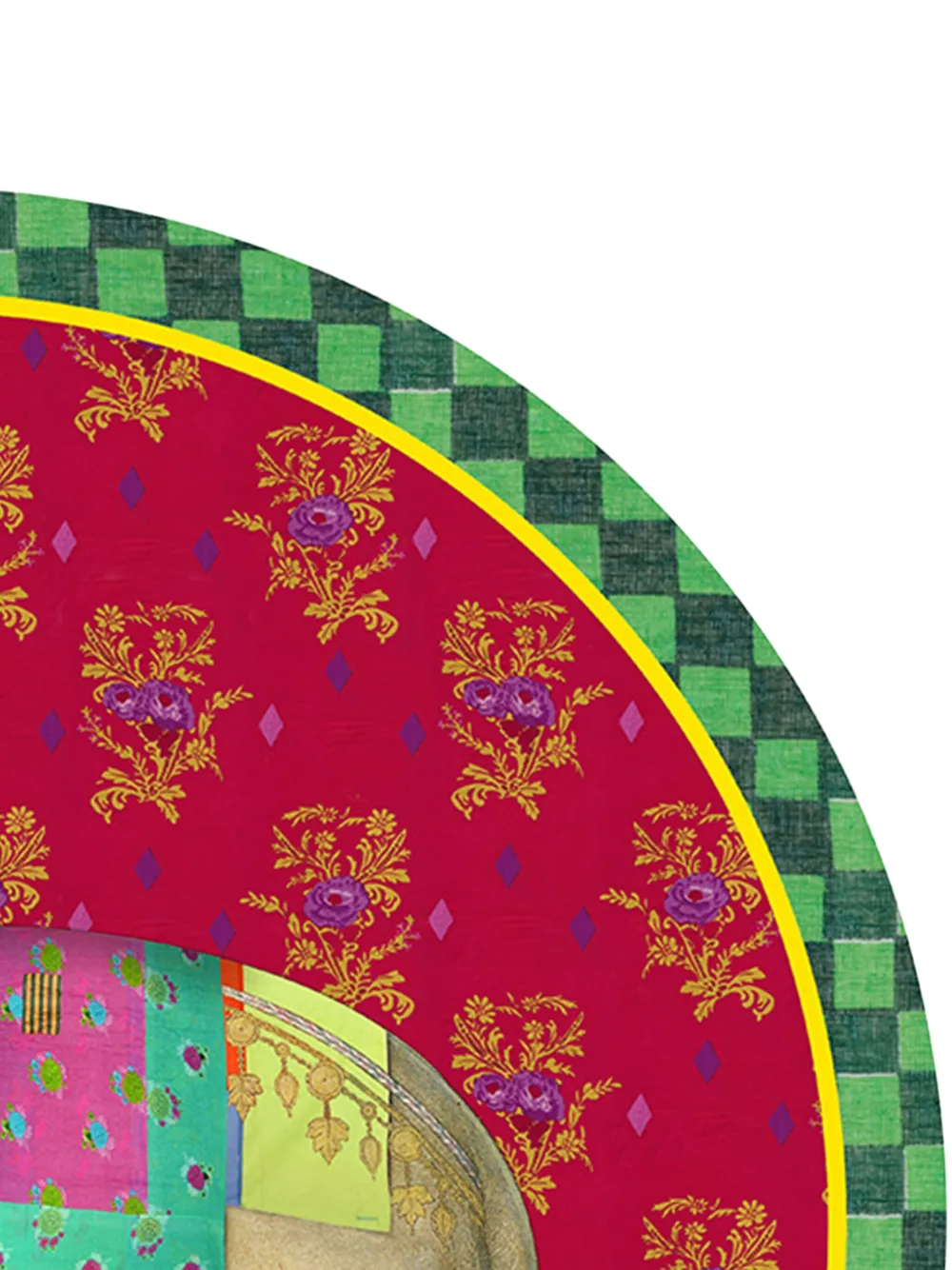 Lisa Corti Elephant Peacock Masonite placemats (set of two) | Tableware | Image 2