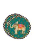Lisa Corti Elephant Peacock Masonite placemats (set of two) - Green