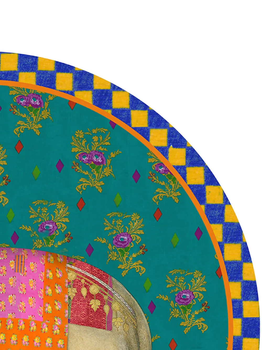 Lisa Corti Elephant Peacock Masonite placemats (set of two) | Tableware | Image 2