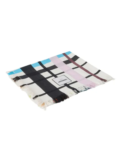 Missoni Home Scozzese plaid-patterned beach towel